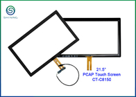La pantalla táctil capacitiva de PCAP cubrió la relación de aspecto del 16:9 de la interfaz USB de 21,5 pulgadas