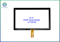 La pantalla táctil capacitiva de PCAP cubrió la relación de aspecto del 16:9 de la interfaz USB de 21,5 pulgadas
