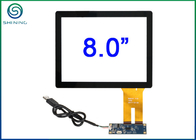 4:3 8 interfaz USB industrial capacitiva de la PC PCAP de la pantalla táctil de la pulgada