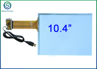 10,4 capa capacitiva de la pantalla táctil de la pulgada USB 2,0 enlazada en Front Glass