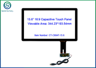 El panel de la pantalla táctil de 15,6 pulgadas de RS232/de I2C proyectó la relación de aspecto capacitiva del 16:9
